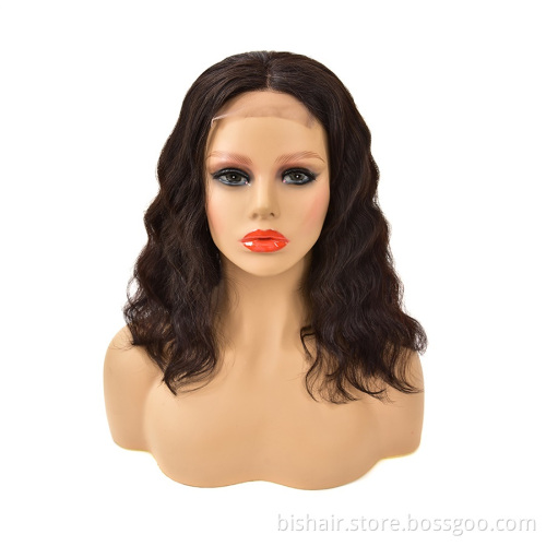 BIS Loose Deep Wave Short Bob Wigs for Black Women 4x4 Lace Closure Brazilian Human Hair Wig Pre-Plucked Natural Wave Bob Wig